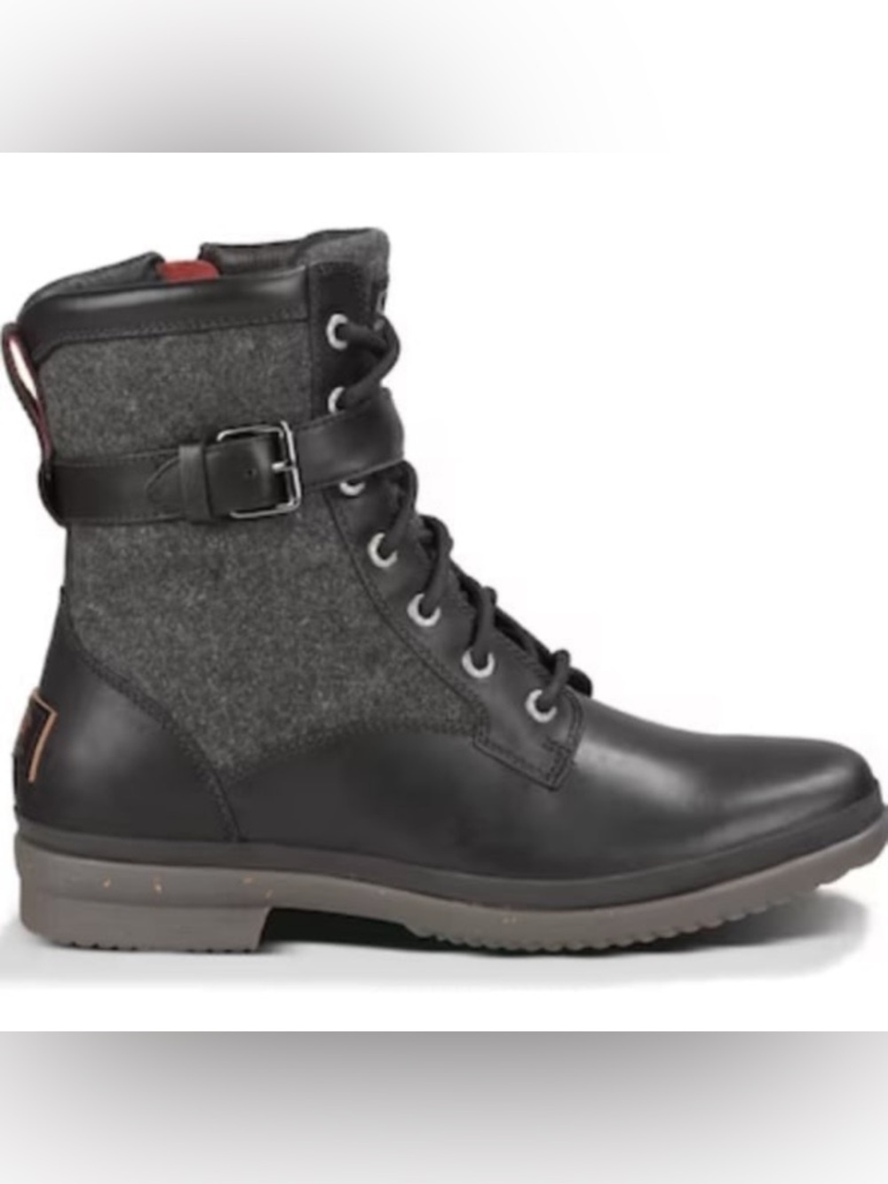 Ugg Kesey Winter Waterproof Leather Boots Black 7.5